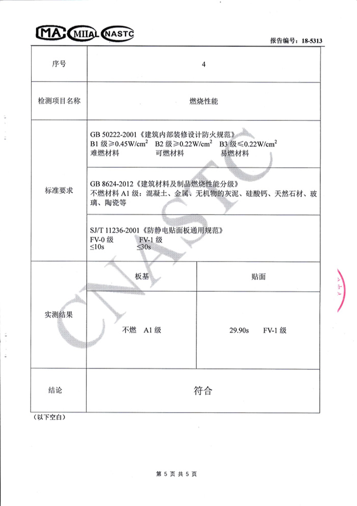 2018年检测报告五